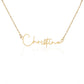 To my Bestie- signature Name Necklace