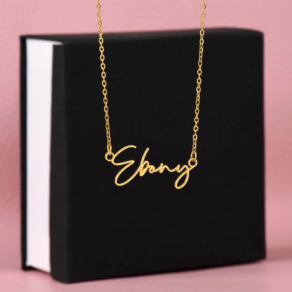 To my Bestie- signature Name Necklace