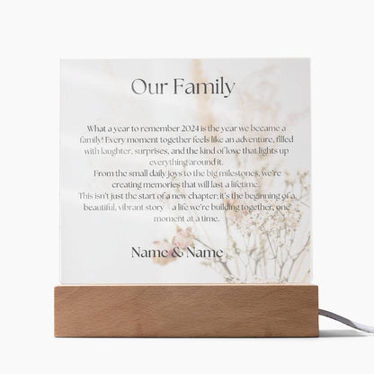 Our Family 2024 -  Acrylic Plaque