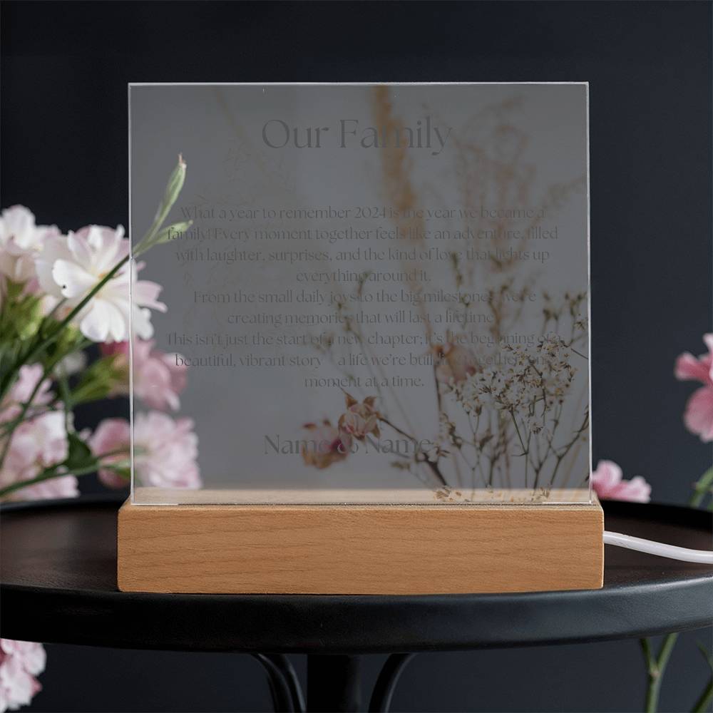 Our Family 2024 -  Acrylic Plaque