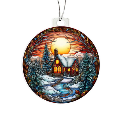 Christmas Ornament-Snowy House