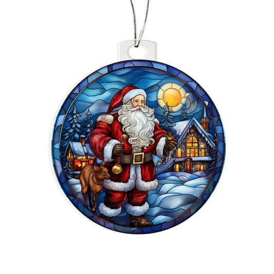 Christmas Ornament-Santa Claus and Gifts