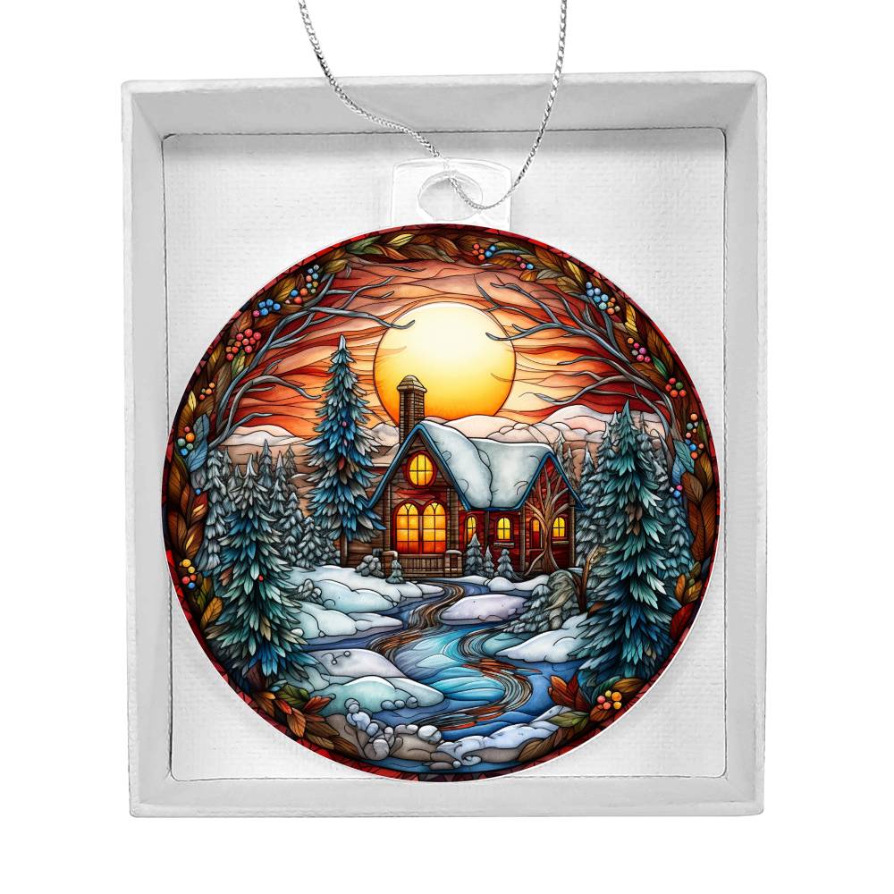 Christmas Ornament-Snowy House