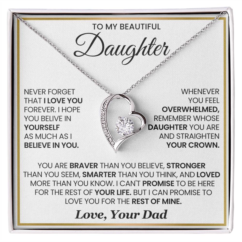 To my Daughter- Forever Love Necklace