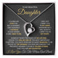 To My Beautiful Daughter -Forever Love Necklace