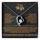 To my Wife Forever Love necklace i know i'm not perfect