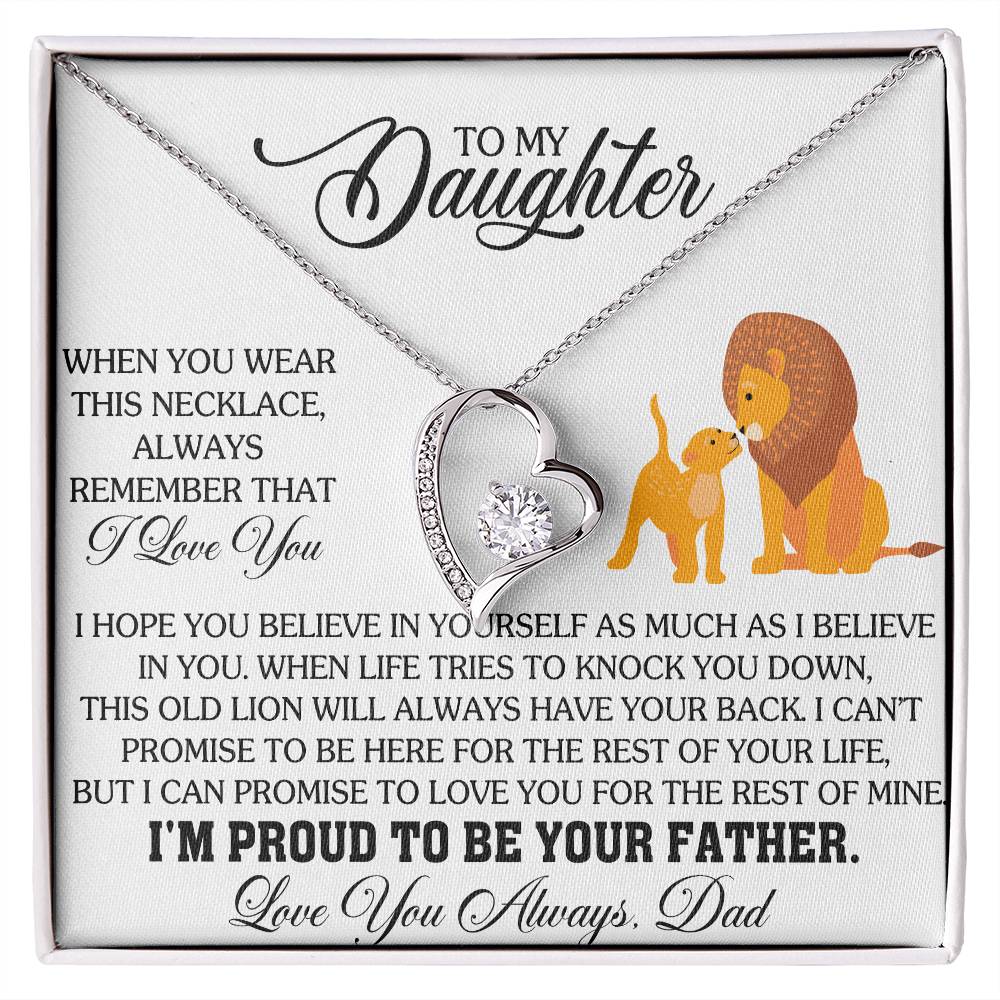 To my Daughter- Forever Love Necklace