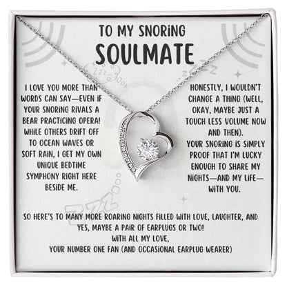 To My Snoring Soulmate - Forever Love Necklace