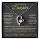 To My Beautiful Daughter -Forever Love Necklace