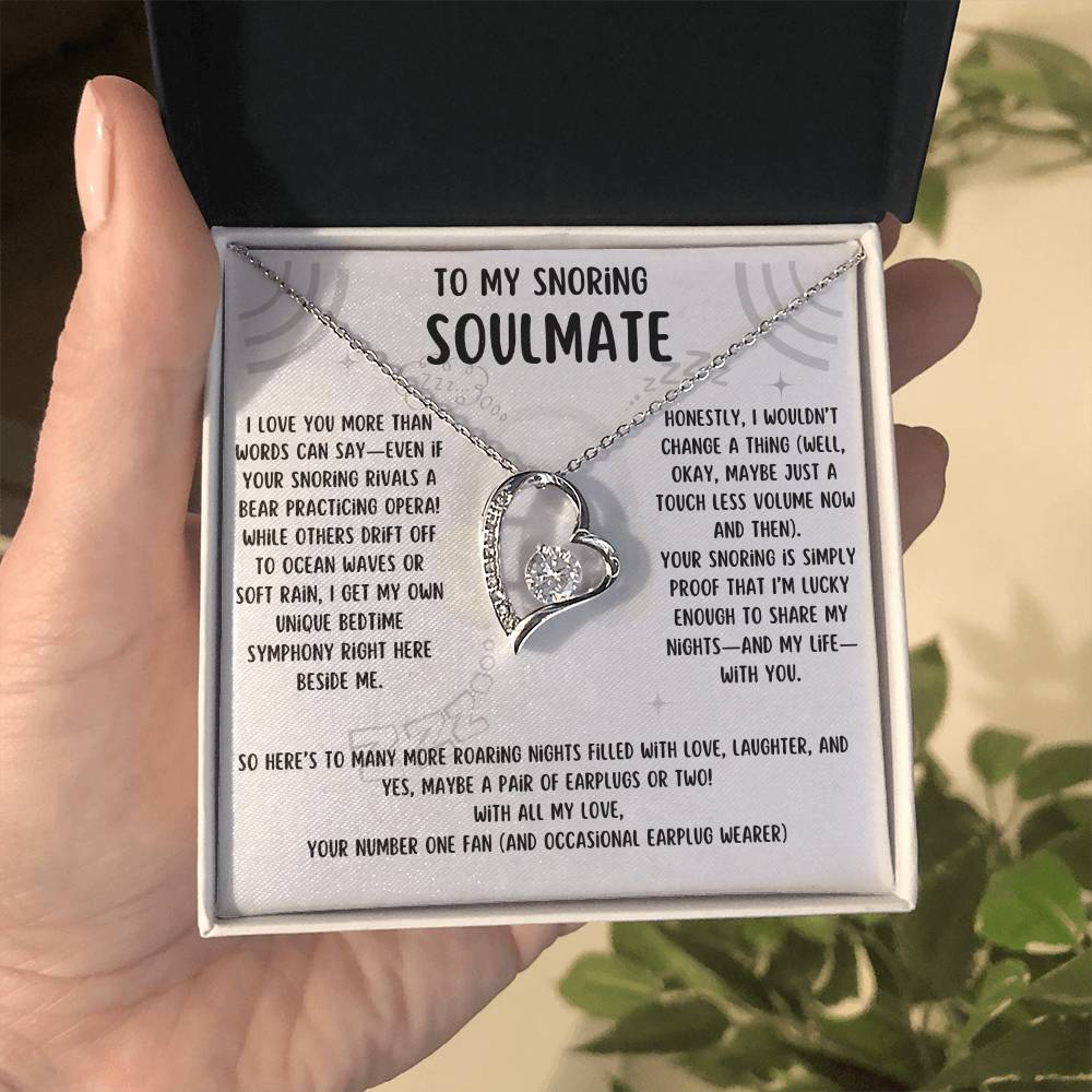 To My Snoring Soulmate - Forever Love Necklace