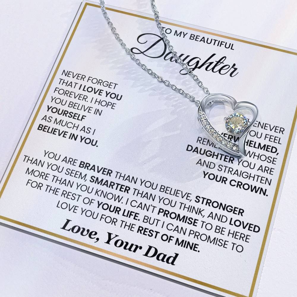 To my Daughter- Forever Love Necklace