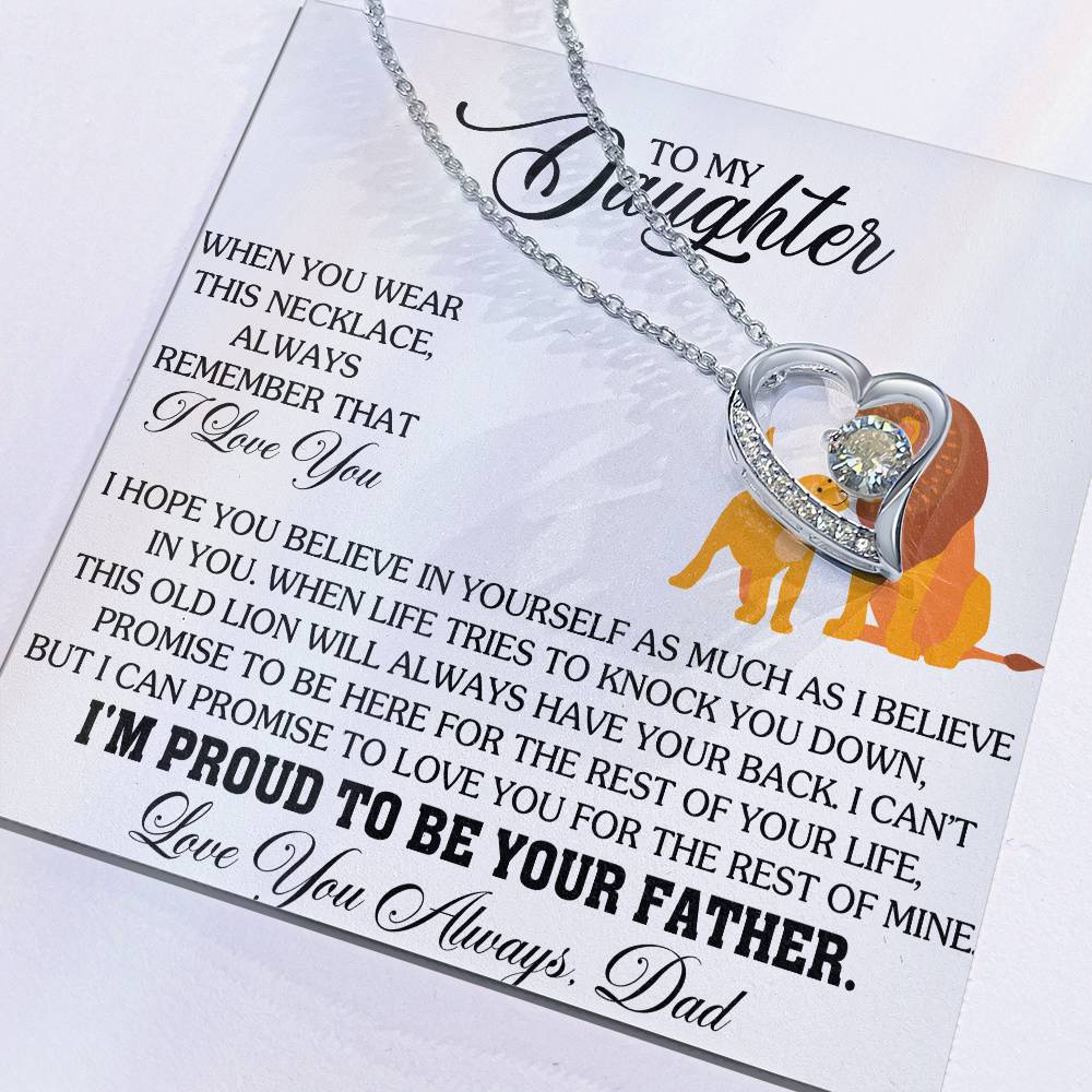 To my Daughter- Forever Love Necklace