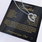 To My Beautiful Daughter Forever Love Necklace From the moment