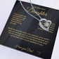 To my Beautiful Daughter Forever Love Necklace If you could See Yourself