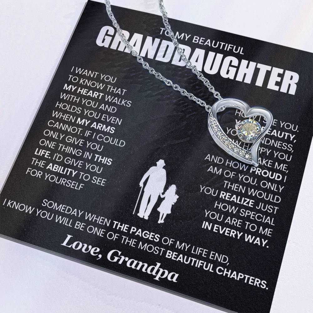 to my Beautiful Granddaughter- Forever Love Necklace