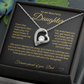 To My Beautiful Daughter Forever Love Necklace From the moment