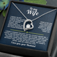 To My Wife Forever Love Necklace I Know I'm not always easy