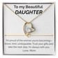 To my Beautiful Daughter proud of you - Forever Love Necklace from mom