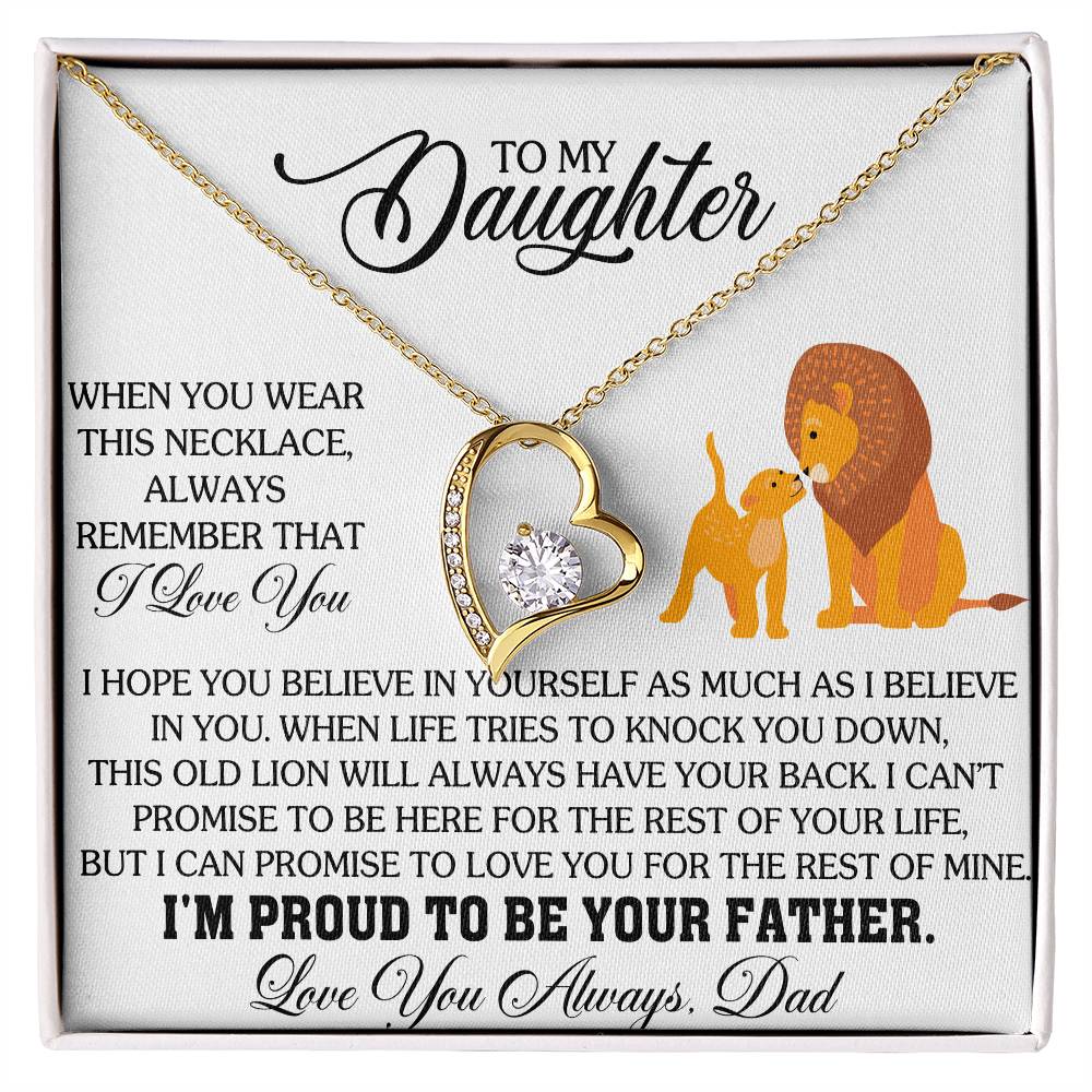 To my Daughter- Forever Love Necklace