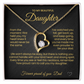 To My Beautiful Daughter Forever Love Necklace From the moment