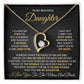 To My Beautiful Daughter -Forever Love Necklace