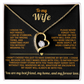 To my Wife Forever Love necklace i know i'm not perfect