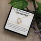 To my Beautiful Daughter proud of you - Forever Love Necklace dad