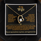 To my Wife Forever Love necklace i know i'm not perfect