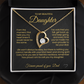 To My Beautiful Daughter Forever Love Necklace From the moment