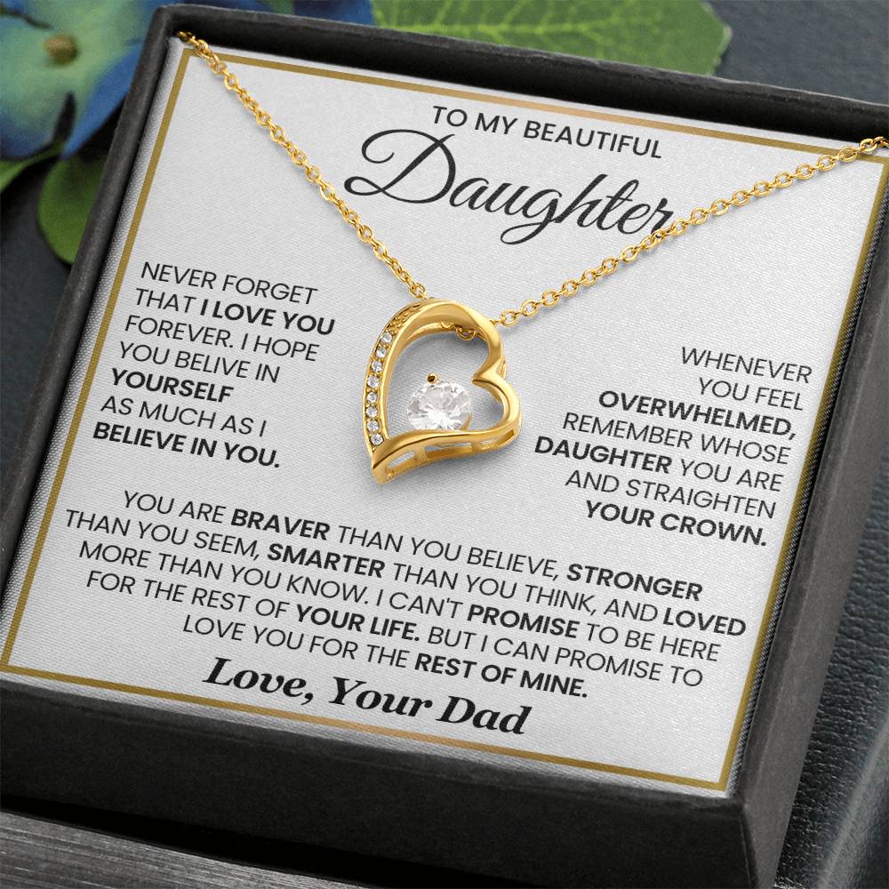 To my Daughter- Forever Love Necklace