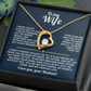 To My Wife Forever Love Necklace I Know I'm not always easy