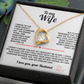 To My Wife Forever Love Necklace i Know i'm far from perfect
