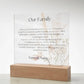 Our Family 2024 -  Acrylic Plaque