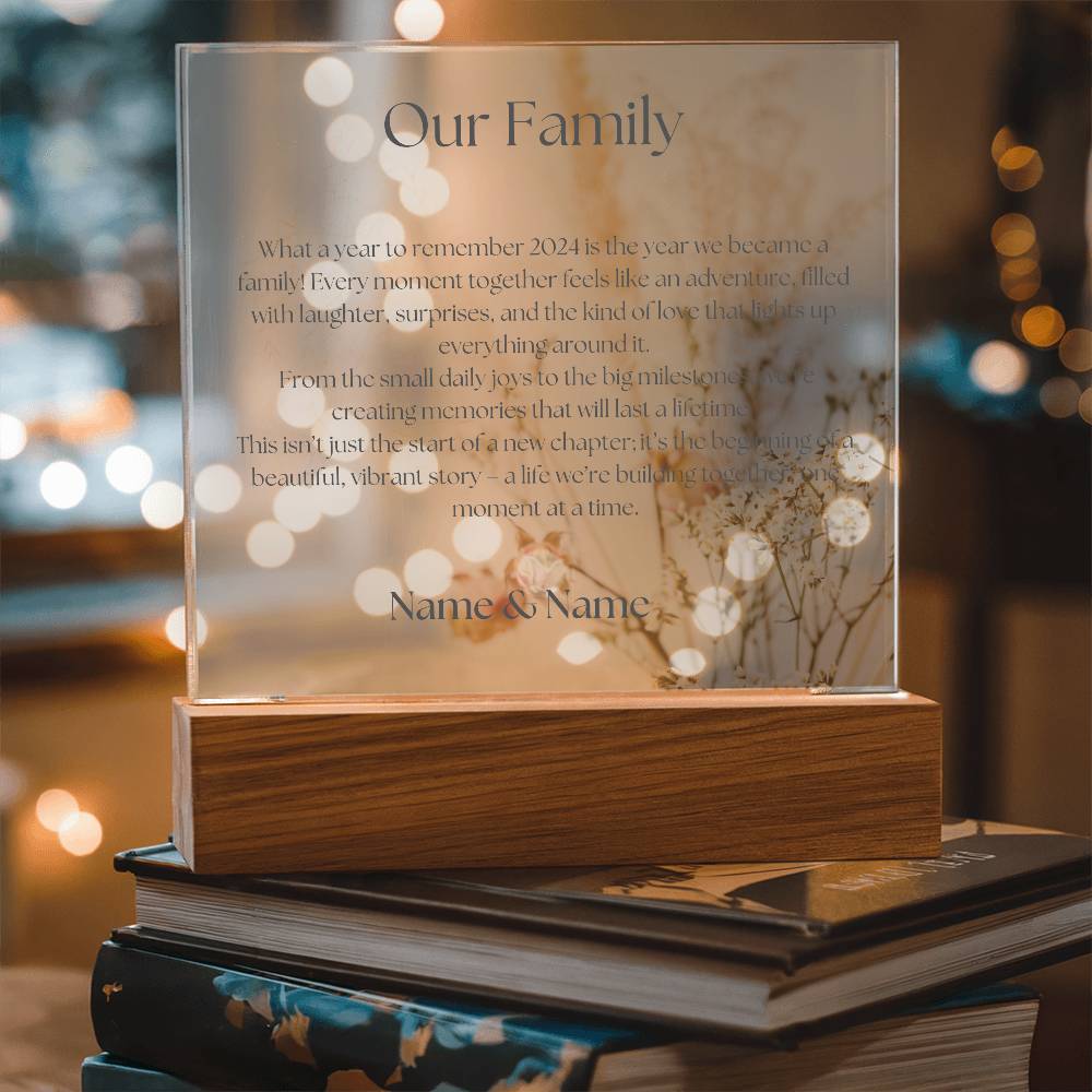 Our Family 2024 -  Acrylic Plaque