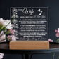 To my Wife - Acrylic Square Plaque