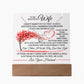 To my beautiful Wife - Keepsake Acrylic & Forever Love Necklace