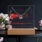 To my beautiful Wife - Keepsake Acrylic & Forever Love Necklace