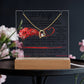 To my beautiful Wife - Keepsake Acrylic & Forever Love Necklace