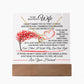 To my beautiful Wife - Keepsake Acrylic & Forever Love Necklace