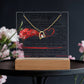 To my beautiful Wife - Keepsake Acrylic & Forever Love Necklace